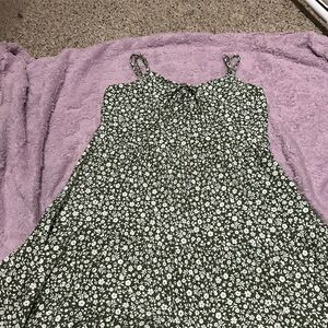 No Boundaries Green Floral Dress